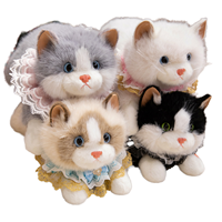 Peluche de chat réaliste, style dessin animé mignon, cadeau de mariage