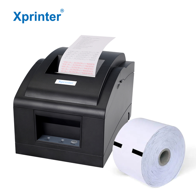 Xprinter XP-C76IIN 76mm Dot-matrix Thermal Printer USB+Serial Interface Mini Thermal Printer