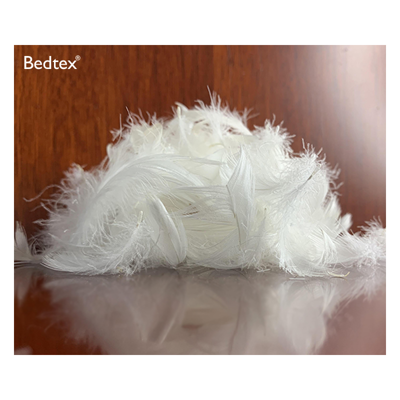 Оптовая продажа, белые утиные перья с высоким заполнением, Натуральный Необработанный белый утиный пух и перо