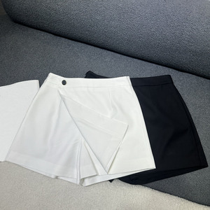 2026 Summer New Short-Sleeve Pants Skirt <b>Set</b> / Simple and Stylish with Button Design - Product Image 6
