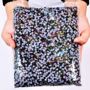 Muestras Gratis Oleeya, Cristales de Alta Calidad SS6-SS20, 14400 Piezas, Cristales de Vidrio al por Mayor, Cristales Hotfix para Vestidos de Novia y Prendas - Product Image 5