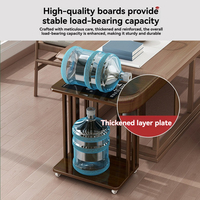 Table basse mobile en bois massif avec roulettes, bouilloire à eau entièrement automatique, écologique, pour salon, usage domestique, tout-en-un