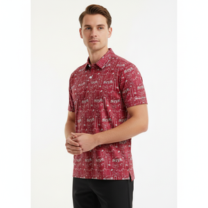Broderie personnalisée anti-rides pour chemise |   T-shirt à <span class=keywords><strong>manches</strong></span> <span class=keywords><strong>courtes</strong></span> pour homme en coton 100% à séchage rapide |   Créez Votre Propre Marque de Vêtements de Golf Casual - Product Image 2