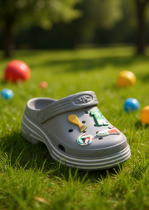 รองเท้าแตะเด็กแบบสวม พร้อมเข็มกลัดลายการ์ตูน ไซส์ 22 สำหรับฤดูร้อน วัสดุพลาสติกส่วนบน พื้นรองเท้า EVA หัวมน - Product Image 2