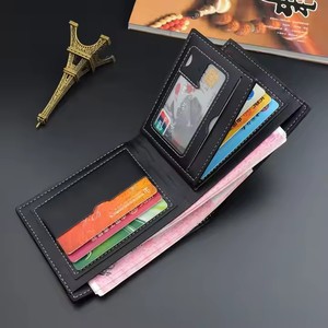 2025 New Style Embossed PU Leather Thin Short <strong>Wallet</strong> <strong>for</strong> <strong>Men</strong>,Male Super <strong>Cheap</strong> Two Folds Card Holder Case Money Purse - Product Image 2