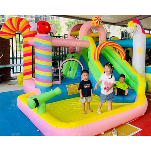 <b>Small</b> Inflatable Water <b>Slide</b> for Kids House Double Jumping Bouncing Castle House Jumping Water House <b>Small</b> Inflata - Product Image 1