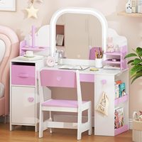 Tables de toilette en bois pour chambre d'enfant avec des designs modernes, vente en gros de coiffeuses pour le maquillage