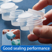 Mini pots de peinture vides de 2 ml/3 ml/5 ml, bandes de pots en plastique hermétiques connectés pour acrylique, aquarelle, arts créatifs, bricolage