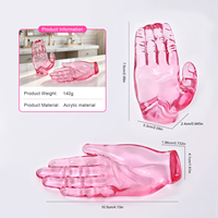 Doppelförmiger Acryl-Nagelpinselhalter, Fleckenresistent, Leicht zu Reinigen, Nagelkunst-Stifthalter für Nagelstudios, Großhandel
