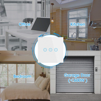 Interrupteur tactile intelligent pour rideaux et stores OCY EU UK, compatible avec Alexa, Google Home, Tuya, WiFi