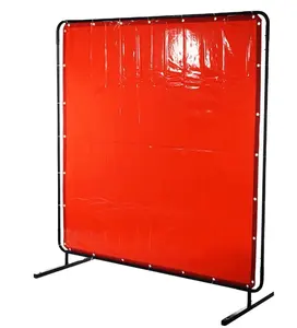 Écran de soudage à rideaux de soudage portable avec écran de Protection de soudage en vinyle résistant aux flammes pour atelier