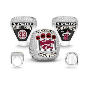 2025ล่าสุดแหวนแชมป์สแตนเลสสำหรับผู้ชายบาสเก็ตบอลเทนนิสพลอยวัสดุอัลลอย - Product Image 1