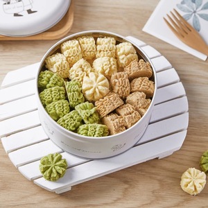 50pcs boîtes à biscuits personnalisées directes d'usine boîte de conserve ronde en métal blanc vide boîte en métal avec impression de Logo - Product Image 3