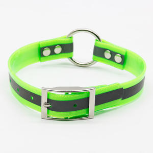 <span class=keywords><strong>Collar</strong></span> reflectante personalizable para perros, correa de nailon recubierta, anillo redondo, luces de gran tamaño con <span class=keywords><strong>TPU</strong></span> duradero, disponible en 8 colores diferentes - Product Image 2