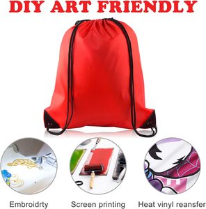Pedido Mínimo de 100 Piezas, Bolsas Deportivas con Cordón Personalizadas con Diferentes Logotipos o Diseños, Bolsas de Gimnasio con Cordón de Poliéster para Mujeres y Hombres - Product Image 3