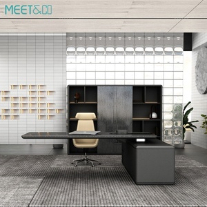 Escritorio Ejecutivo Ergonómico en Forma de L, Moderno y de Lujo, Ajustable, Extensible, de MDF, por Proveedor de Muebles de Oficina - Product Image 4