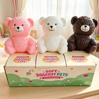 Mignon Ours en Peluche Géant à Rebond Lent, Jouet à Presser Créatif Anti-Stress, Cadeau d'Anniversaire et de Fêtes, Boîte Mystère, Vente en Gros