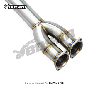 Tubo de Escape Lateral Izquierdo Personalizado para BMW M3/M4 F80/F82 3.0T 2014-2019, Silenciador de Escape Boska Racing con Motor Eléctrico Catback - Product Image 2