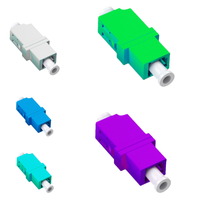 Adaptador de Fibra Óptica LC Simplex LC/PC Monomodo SMF, Conector Compatible con SX, Acoplador de Fibra Óptica