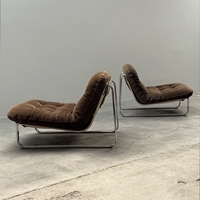 Fauteuil de loisirs vintage Bauhaus en acier inoxydable, fauteuil d'appoint capitonné en velours pour la maison, le studio, le B&B, vente en gros, sur mesure