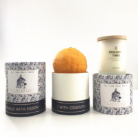 Boîte cylindrique en carton, tube en papier pour bougies, boîtes cadeaux, emballage