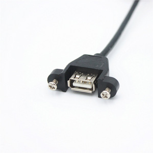 Usb Extension Cable With <b>Screw</b> Holes For Panel Mounting M3 6mm 8mm 10mm <b>Copper</b> Core Data Transfer Cable - Product Image 2
