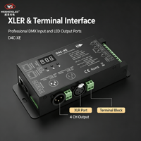 Décodeur DMX512 et RDM à courant constant 4 canaux D4C-XE (700-1750 mA)