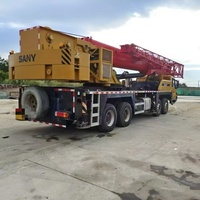 Çok İyi Durumda 2021 Model Kullanılmış SANY STC500E 50 Tonluk Kamyon Vinci Motor Şanzıman Motor Pompası Raporlar Video İncelemesi için