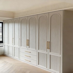 Custom <b>Wardrobe</b> French Solid Wood Bedroom Furniture Whole House Customization Manufacturer Model Zs5 - Product Image 2