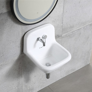 Lavabos en céramique, éviers de salle de bain, lavabos muraux <span class=keywords><strong>pour</strong></span> toilettes publiques - Product Image 4