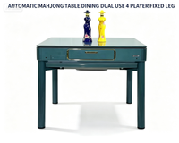 Table de Mahjong Électrique Automatique 36* avec Pieds en Acier Inoxydable, Design Minimaliste Moderne pour 4 Joueurs, Table de Jeu à Mélange Rapide
