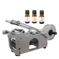 Machine d'étiquetage de bouteilles rondes semi-automatique de bureau, haute précision, stable, durable, de qualité industrielle, applicateur d'étiquettes