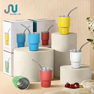 Tasse à expresso portable en acier inoxydable de 100 ml, mini-gobelet, avec logo personnalisé, coffret cadeau d'affaires, ensemble de cadeaux d'entreprise prêt à l'emploi - Product Image 1