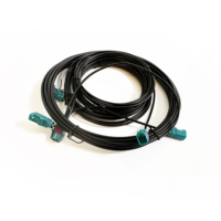 Câble MINI HSD 4 broches, MINI Z vers un terminal FAKRA, quatre connecteurs HFM mâle/femelle, type de code pour câbles d'extension