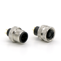 Connecteur Circulaire Industriel d'Aviation GX12/GX16 Mâle/Femelle en Laiton Anti-vibration avec Coque en Alliage de Zinc Fileté IP55-IP68 125V-500V