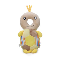 Coussin anti-chute avec dessin animé, oiseau brun épais, casque pour bébés