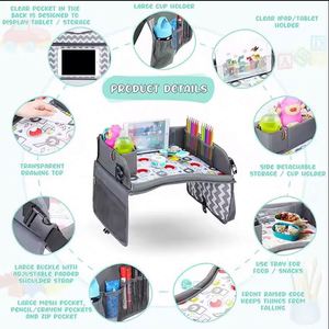 Free Sample Factory wholesale Kids <b>Lap</b> <b>Desk</b> Car Seat car tray table kids Collapsible car Activity Kids Travel Tray - Product Image 3