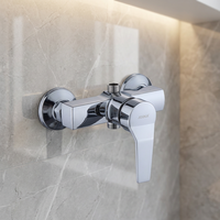 Robinet de douche à levier unique en alliage de zinc chromé pour baignoire, maison, salle de bain, hôtel, fabricants