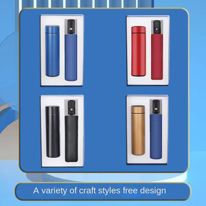 Custom Enterprise Anniversary Business <strong>Gift</strong> Thermal Insulated Cup Water Bottle Folding Rain <strong>Umbrella</strong> <strong>Gift</strong> <strong>Set</strong> with Logo Print - Product Image 4