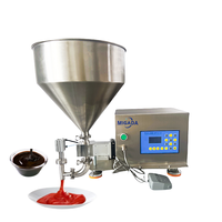 Machines de remplissage de liquide visqueux de table Pâte de miel Pâte de tomate Crème Huile de chocolat Engrenage liquide Pompe magnétique Machines de remplissage
