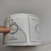 Étiquettes de bouteilles en vinyle transparent imperméable avec impression personnalisée en feuille d'or, autocollants transparents avec logo pour cosmétiques et parfums