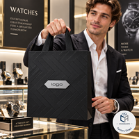 Sacs cadeaux personnalisés de luxe en gros avec logo pour montres, pièces de précision, emballage industriel, petites boutiques, fabricant en gros