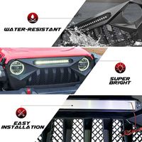 Gobison 2018 2019 2020 2021 Nouveau Style 4x4 accessoires tout-terrain grille de pare-chocs avant pour JEEP WRANGLER JL JT