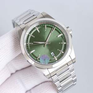 Reloj Mecánico de Lujo para Hombre con Esfera Marrón Sunburst, Indicador de Fecha, Cristal de Zafiro y Correa de Acero Inoxidable 904L - Product Image 2