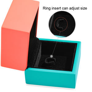 กล่องไม้สำหรับใส่เครื่องประดับพร้อมกล่องด้านนอกของขวัญขนาดเล็กสีแดงกระดาษรูปทรงไม้ตามสั่ง - Product Image 3