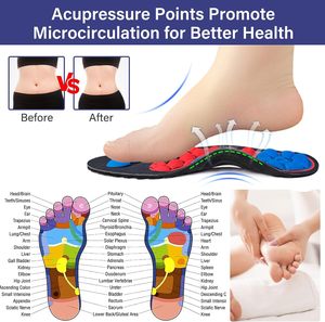 Plantillas Magnéticas de Gel UK6-9, Soporte de Acupresión para Fascitis Plantar, Pies Planos, Uso Deportivo, Flexibles, Suaves, Cómodas y Ortopédicas - Product Image 4