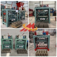 Machine à fabriquer des blocs creux en ciment à faible coût 4-35C avec une trémie, machine à poser des briques en béton, blocs personnalisés, marquage CE