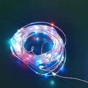 1/2/3/5/10/20/M RGB Copper Wire Lamp With 16 Colors <strong>Remore</strong> USB LED String Flower Wreath Wedding Christmas Decoration Lamp - Product Image 5