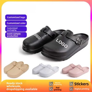 도매 여성 플랫 나막신 여름 가을 샌들 귀여운 숙녀 핑크 캐주얼 가벼운 샌들 - Product Image 1