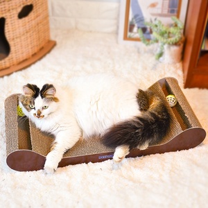 Haustier Spiel matte Katzen Spielzeug Klingeln Glocke Kurve Kratzen Lounge Wellpappe Pappe Katze Kratzer Sofa Katzen bett - Product Image 5